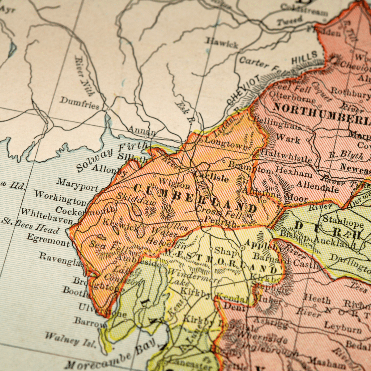 A map of north west