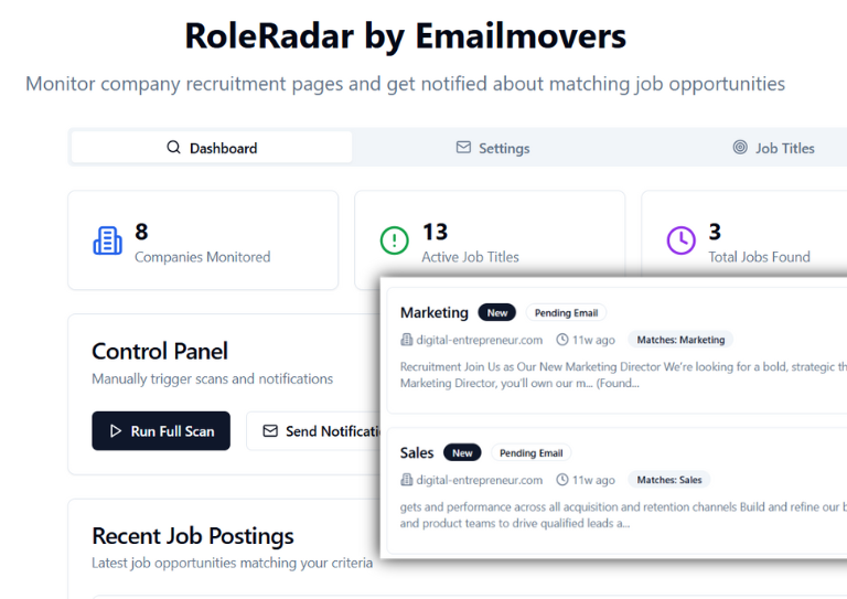 RoleRadar by Emailmovers
