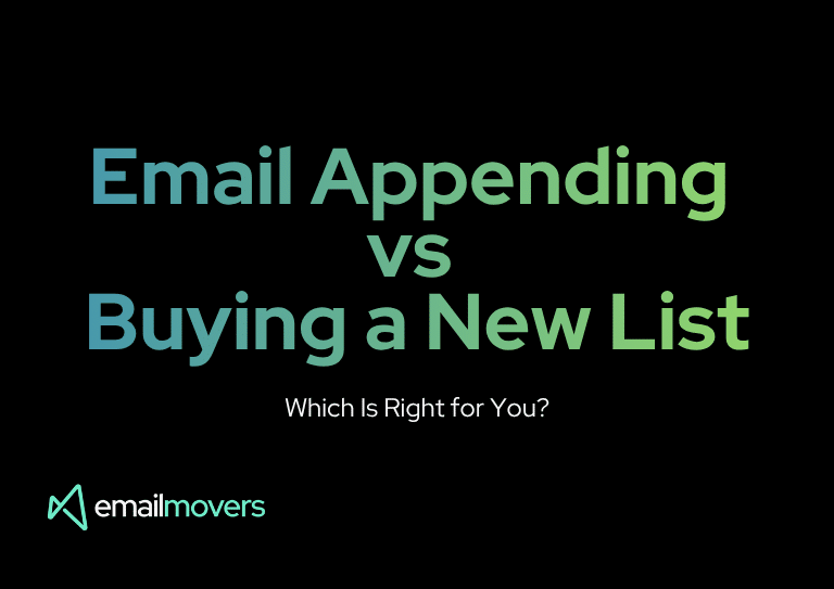 email appending vs buying a new list
