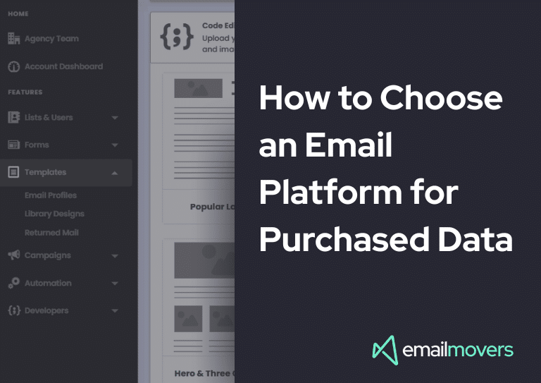 How to Choose an Email Platform for Purchased Data